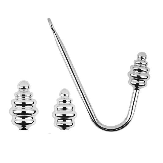 Set Anal Ribbed Hook Screw-in 8826 GreatBenefit 0113